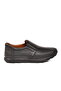 Black Genuine Leather Men's Casual Shoes - 2