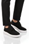 Black Suede Lace-Up Men's Casual Shoes