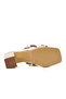 Beige Women's Heeled Slippers - 5
