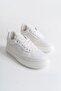 Lace-Up Linen Men's Sneakers White White