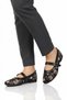 Black women's flat shoes