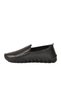 Black genuine leather women's casual shoes - 4