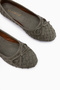 Amelia Mint Suede Bow Women's Ballerinas - 4