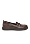 Brown Genuine Leather Women's Casual Shoes - 2