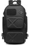 9309 Anti-Theft Tactical Backpack USB Port Shoe Compartment without Waist Bag Black Travel