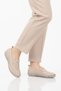 Beige Genuine Leather Women's Casual Shoes