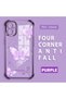 Samsung Galaxy A04E Compatible Stylish Butterfly Patterned Drop-Resistant Case - 2