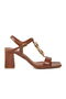 Tan Women's Heeled Sandals - 2
