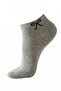 Black-White-Grey Ribbon Pattern 3-Piece Booties Socks 4008 - 4