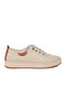 Beige Genuine Leather Women's Casual Shoes - 2