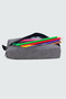 01107 Gray Faux Leather Water Resistant Large Volume Functional Pen Holder Pencil Case - 5