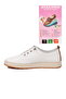 White Genuine Leather Women's Casual Shoes - 4