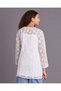 Senior Girls White Embroidered Dress - 3