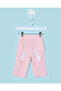Girls Pink Striped Rabbit Trousers
