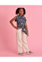 Girls White Wide Leg Jeans - 2