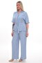 Shirt Collar Waist-Tied Double Suit Ets1039 - 2