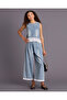 Girls Blue Sleeveless Denim Blouse - 2