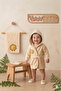 Organic Bamboo Baby Towel Bathrobe Set Baby Towel Swaddle Floral - 2