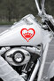 Crowned Heart Sticker - Minimal Heart Crown Car Sticker - Car Windshield Sticker 15X15Cm - 3