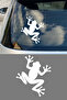 Frog Silhouette Car Sticker - Climbing Frog Sticker - Car Motorcycle Helmet Sticker 12X15Cm