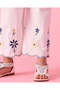 Girls White Embroidered Wide Leg Trousers - 4