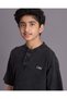Senior Boys Black Henley T-Shirt - 3