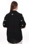 Plus Size Women's Shirt 100% Cotton Bee Embroidery Detailed Relaxed Fit Stylish Casual Shirt - 2