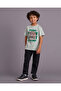 Boys Mint Printed T-Shirt - 2