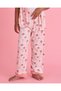 Girls Pink Floral Front Open Pyjama Set - 3