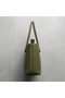 Women's Khaki Color Sleeve Bag Si Knitted Detail Tote Bag - 3