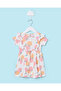 Infant Girls White Printed Dress