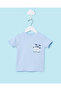 Infant Boys Blue Printed T-Shirt