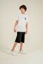 Strong Printed Boys' Shorts with Pendant - T-Shirt Set - 3