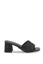 Leda Vita Women's Heeled Slippers 0012204 Black Patterned - 4