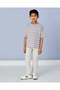 Boys Purple Striped T-Shirt - 2