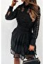 Erin Black Crochet Dress - 3
