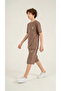 Strong Printed Boys' Shorts with Pendant - T-Shirt Set - 3
