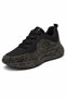 Women's Black Stone Sneaker Sports Shoes Thick Sole Comfortable Daily Stylish Shiny Model - 2