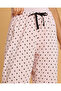 Women Pink Printed Cotton Pyjama Bottom - 4