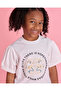 Girls White Printed T-Shirt - 4