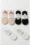 Pack of 6 Laser Cut Invisible Ballerina Socks Set - Mixed - 4