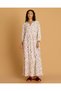 Women White Printed Nightgown - 4
