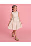 Girls Gold Jacquard Dress - 4