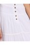 Senior Girls White Tiered Midi Skirt - 4