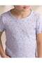 Girls Pink And Lilac Printed 2 Piece T-Shirts - 5