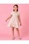 Girls Ivory Printed Square Neck Smocked Dress - 5