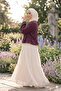 Front-Tie Ruffled Skirt Top Kimono Shirt - 2