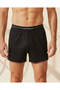 Men Black Plain Hipster Brief Set (Pack of 2)