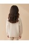 Girls Pink Textured Cardigan With Flower Embroidery - 3