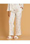 Women White Printed Satin Pyjama Set - 3